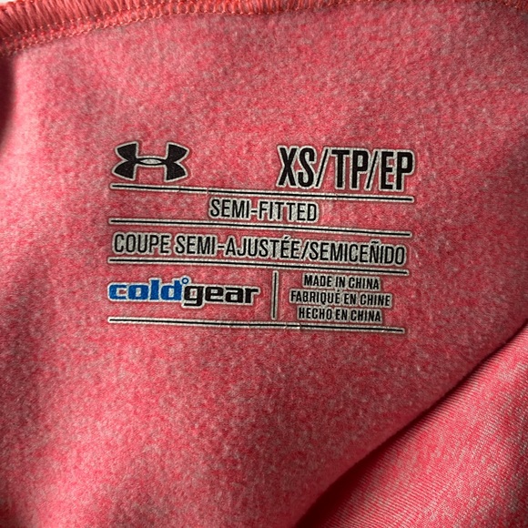 Under Armour shirt pink salmon size xsmall - Picture 4 of 4